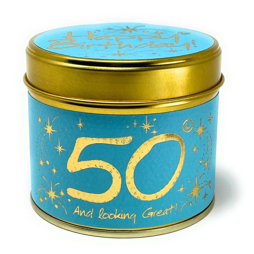 Lily-Flame Happy Birthday 50 Tin Candle Extra Image 2